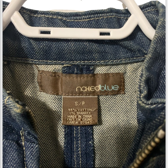 Nakedblue Womens Denim Jacket like new Size S 99% Cotton zipper - Picture 3 of 4